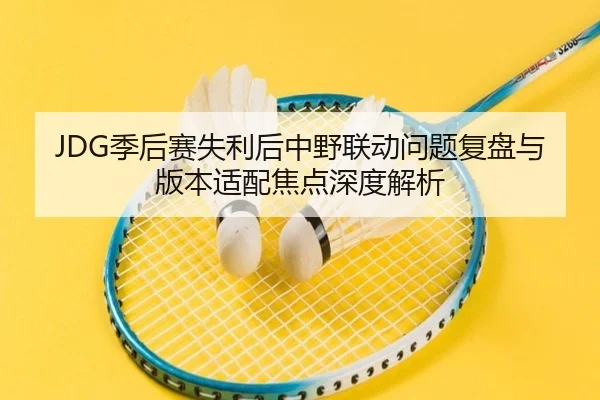 JDG季后赛失利后中野联动问题复盘与版本适配焦点深度解析（Kaiyun）